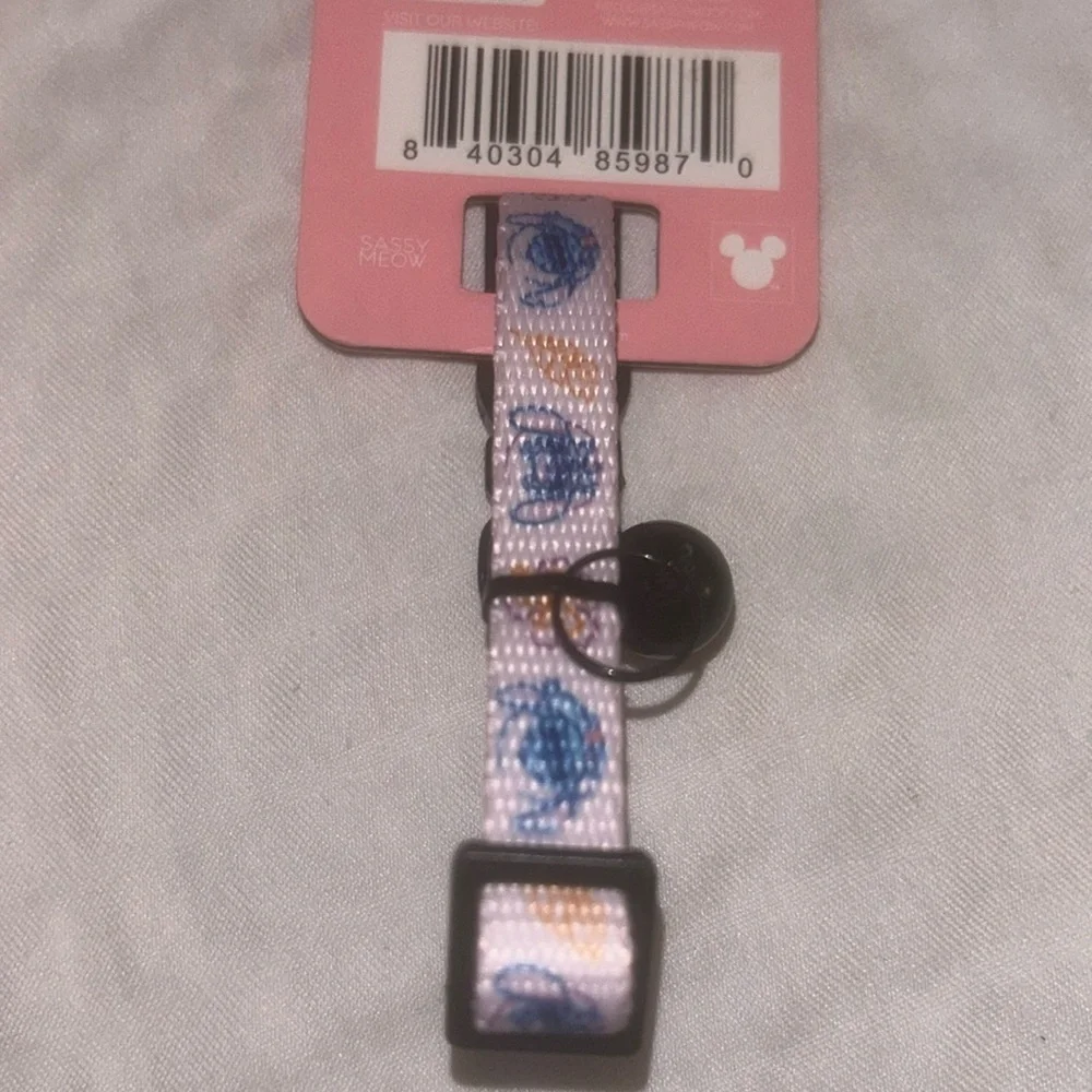 Sassy Meow Disney Stitch Cat Collar (S) with Matching Leash 6ft